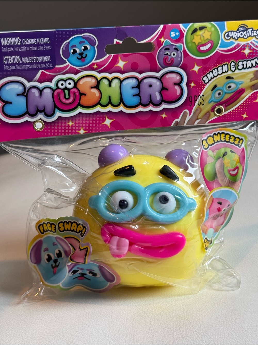 Smushers Face Swap Emoji Yellow Squishy Squeeze TikTok Viral Toy SHIPS TODAY!